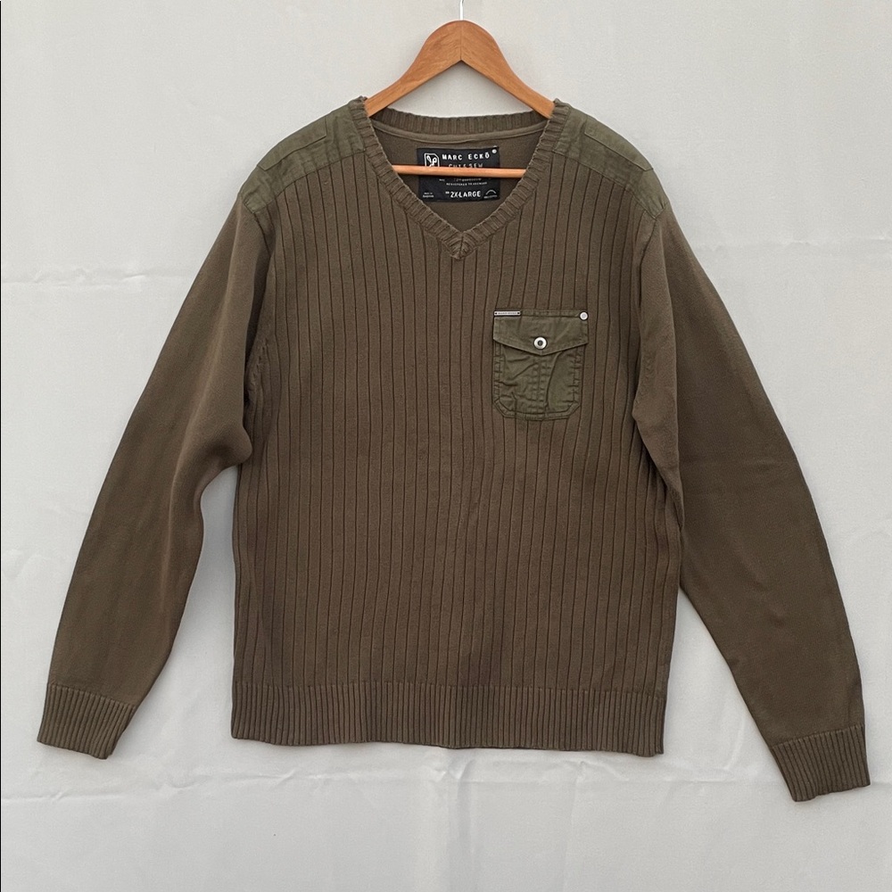 Marc Ecko Men’s Sweater Size 2XL Olive‎ Green